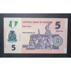 Nigeria 5 Naira 2022 UNC Plastic