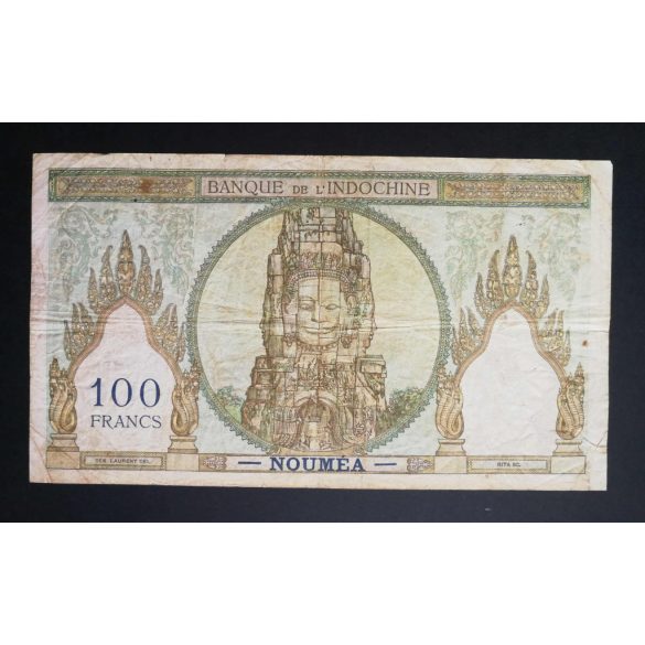 New Caledonia 100 Francs 1963 F