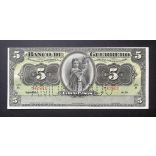 Mexikó Guerrero 5 Pesos 1906-1914 BANCO de GUERRERO "AMORTIZADO" perforáció UNC-