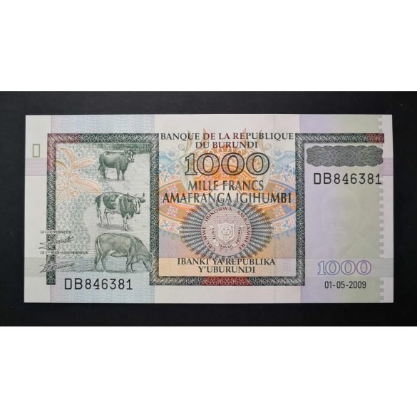 Burundi 1000 Francs 2009 UNC 