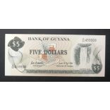 Guyana 5 Dollars 1989 UNC