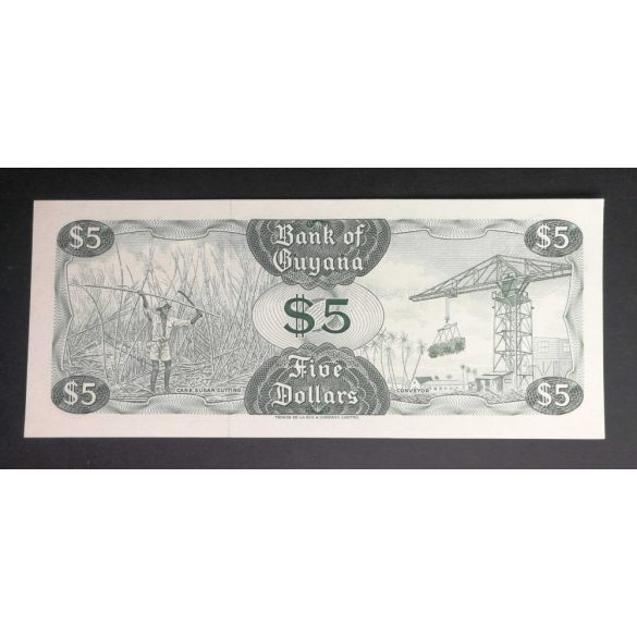 Guyana 5 Dollars 1989 UNC