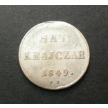 Hungary 6 Krajcár 1849 silver 2.1 g