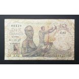 Francia Nyugat-Afrika 10 Francs 1949 F-