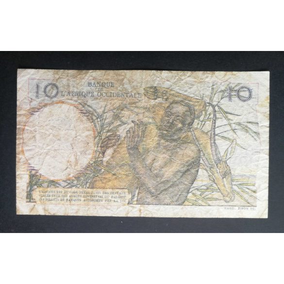 Francia Nyugat-Afrika 10 Francs 1949 F-