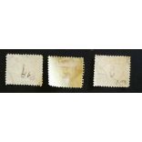 Magyarország 1903 Zöldportó B11 1/2, 3 érték pecsételt G3 