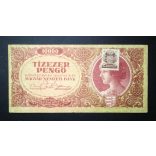 Hungary 10000 Pengő 1945 F+