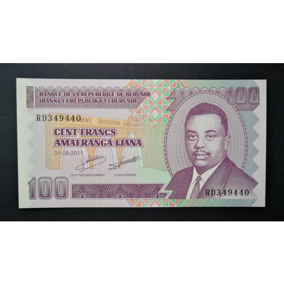 Burundi 100 Francs 2011 UNC