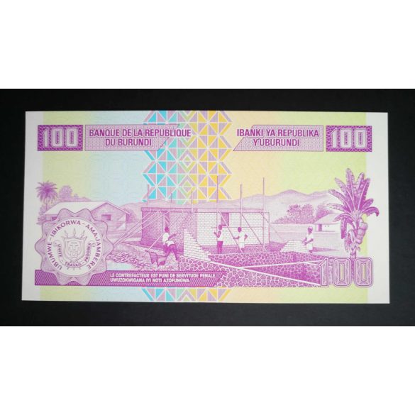 Burundi 100 Francs 2011 UNC