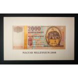 Hungary 2000 Forint 2000 UNC - in souvenir packaging