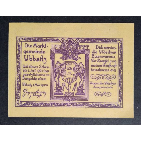 Austria 20 Heller 1920 Unc Ybbsitz