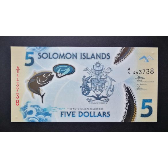 Salamon-szigetek 5 Dollars 2019/23 UNC