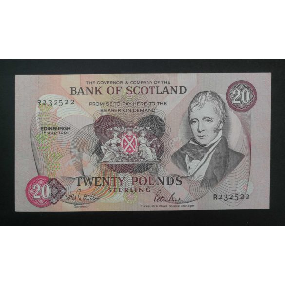 Skócia 20 Pounds Sterling 1991 VF-