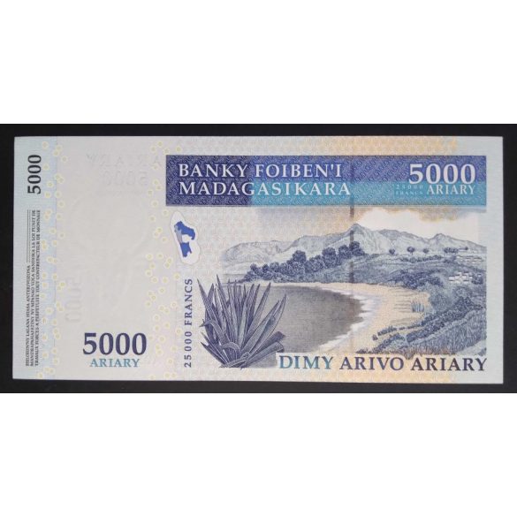 Madagaszkár 5000 Ariary/25000 Francs 2007 UNC 