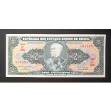 Brazil 2 Cruzeiros 1955 UNC