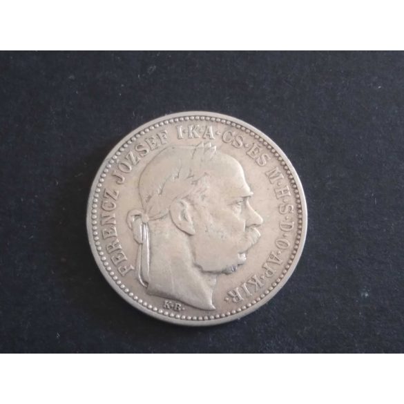 Ferenc József of Hungary 1 Crown 1895 KB silver