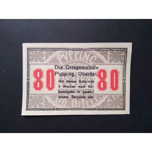 Austria 80 Heller 1920 Unc Pupping 