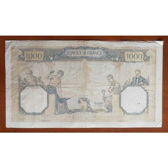 France 1000 Francs 1938 F