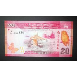 Sri Lanka 20 Rupees 2021 Unc