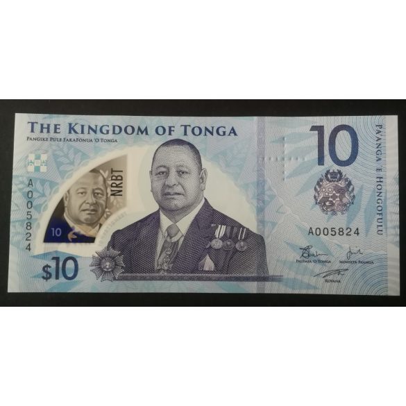 Tonga 10 Pa'anga 2023/24 UNC 