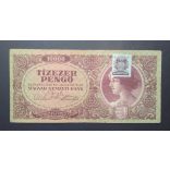 Hungary 10000 Pengő 1945 F+