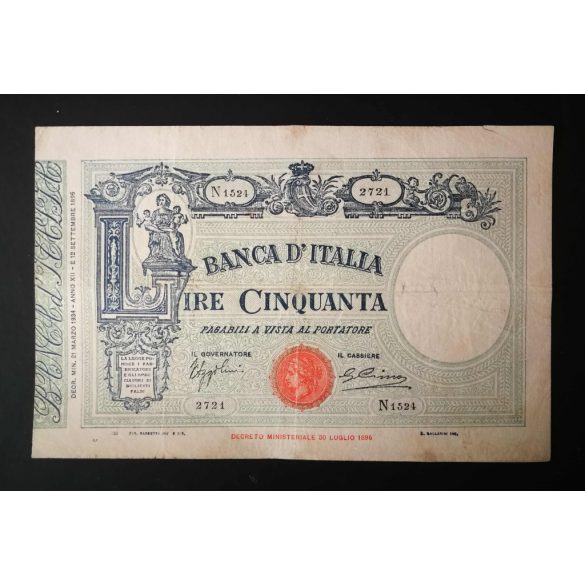 Italy 50 Lire 1934 F