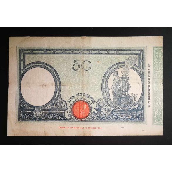 Italy 50 Lire 1934 F