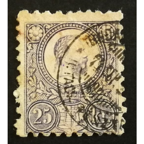 Magyarország 1871 Réznyomat 25 kr. BUDA(PEST FŐPOSTA) / UTALV. PÉNZTÁ(R) G3.30 Gudlin 200 G3