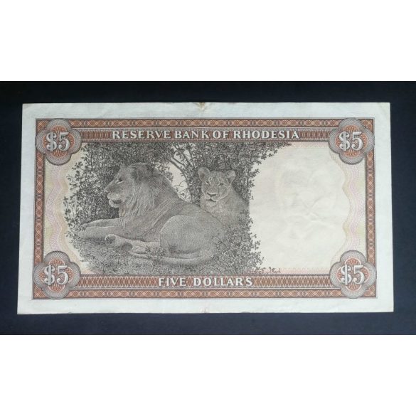 Rodézia 5 Dollars 1978 VF