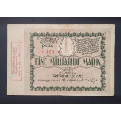 Németország Speyer 1 Milliárd Mark 1923 VF