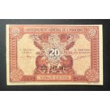 French Indochina 20 Cents 1942 Unc