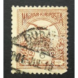 Hungary 1900 TURUL 6 F. perf. 12 : 11 3/4 BUDAP(EST) used