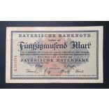 Germany 50000 Mark 1923 VF Munich