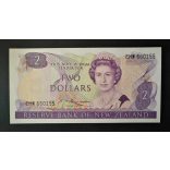 New Zealand 2 Dollars 1985 UNC-