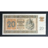 Slovakia 20 Korun 1939 XF+ Pattern