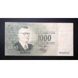 Finland 1000 Markkaa 1955 F