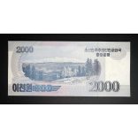 North Korea 2000 Won 2008-2009 UNC
