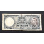 Fiji 5 Sillings 1941 VG