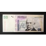 Argentína 50 Pesos 2012 UNC