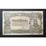 Hungary 500 Korona 1923 F-