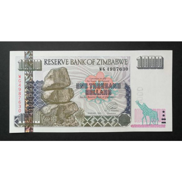 Zimbabwe 1000 Dollars 2003 UNC