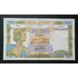 France 500 Francs 1942 F