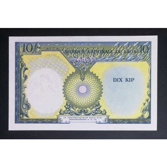 Laosz 10 Kip 1962 UNC 