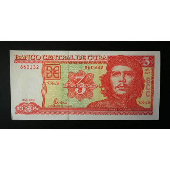 Cuba 3 Pesos 2004 UNC