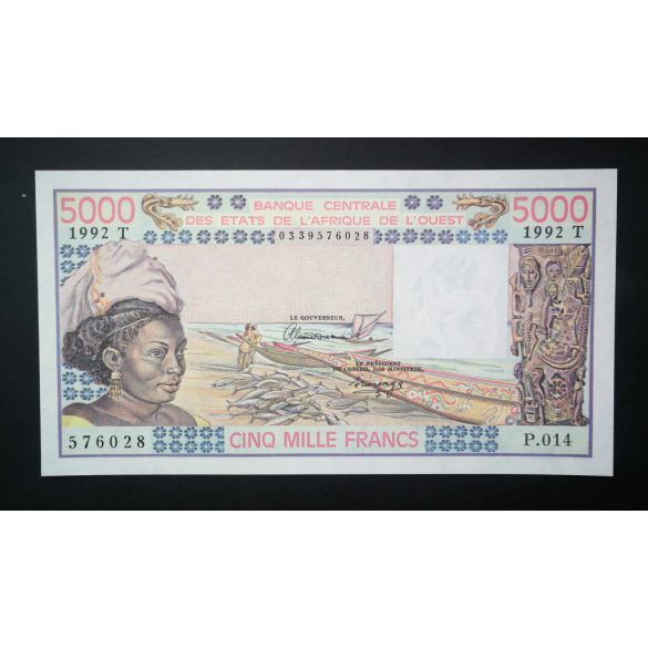 Nyugat-afrikai Államok Togo 5000 Francs 1992 Unc