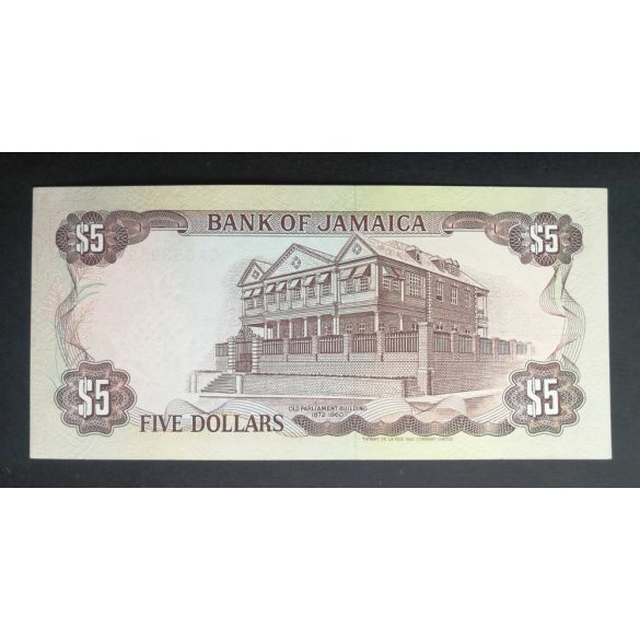Jamaica 5 Dollars 1991 UNC
