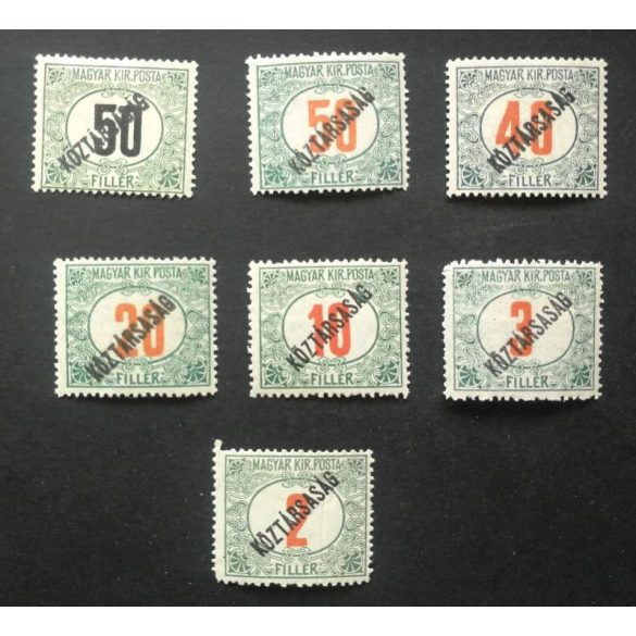 Magyarország 1919 Köztársaság portó * E2