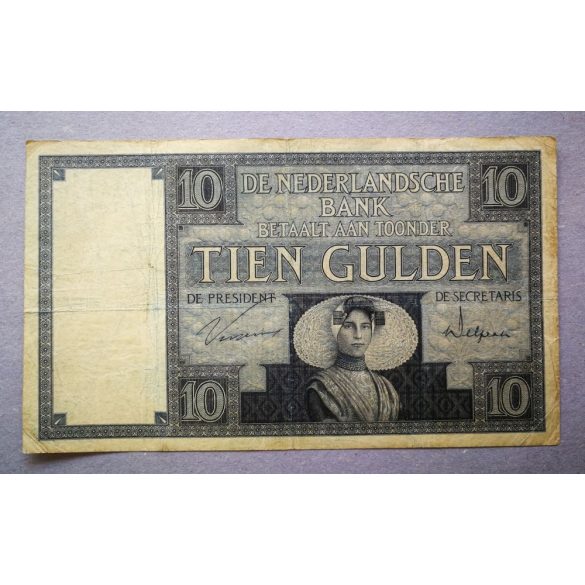 Netherlands 10 Gulden 1931 F