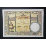 French Indochina 100 Piastres 1936 VF