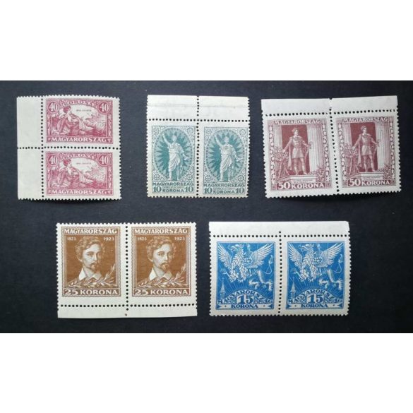 Hungary 1923 Sandor Petofi in pairs ** MNH